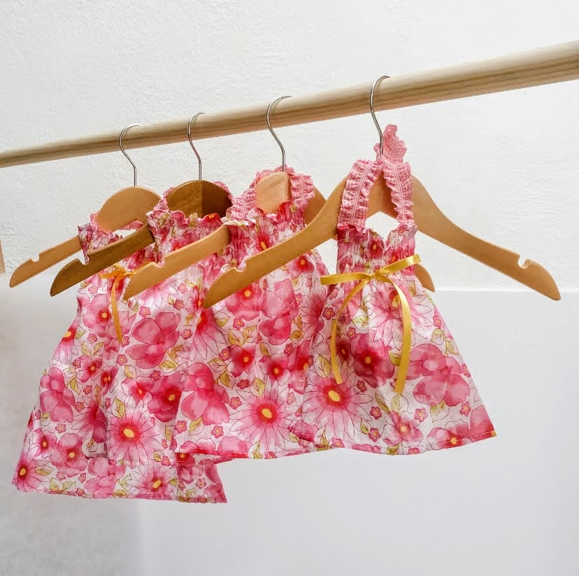 VESTIDO ROSA RESORTE