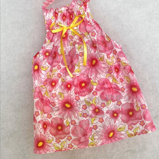 VESTIDO ROSA RESORTE