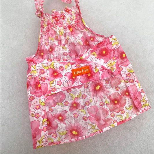 VESTIDO ROSA RESORTE