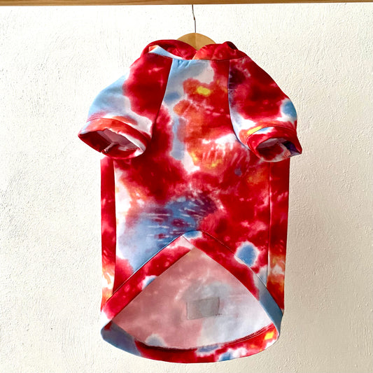SUDADERA TIE DYE ROJA