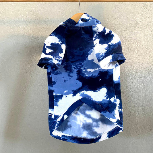 SUDADERA TIE DYE AZUL
